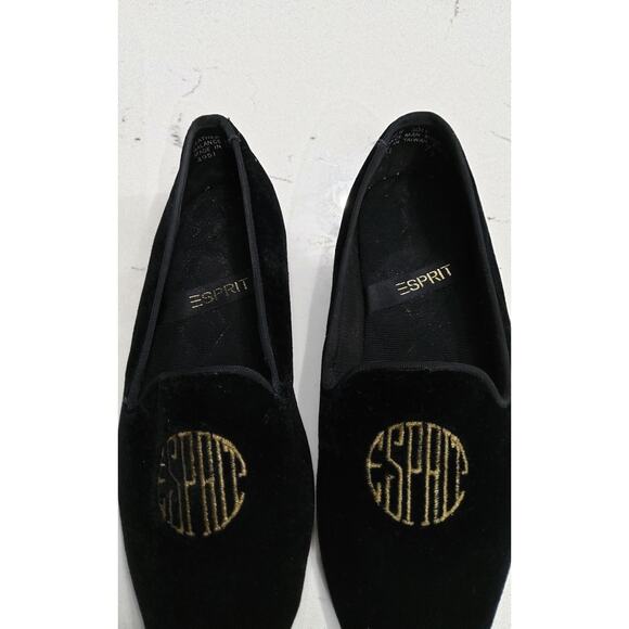 Esprit velvet luxury loafers size 7.5 womens rare slip on Witchy whimsygoth - Picture 4 of 6